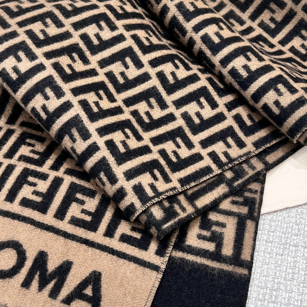 Fendi Jacquard Logo Detail Scarf - 984596780 - Photo 4