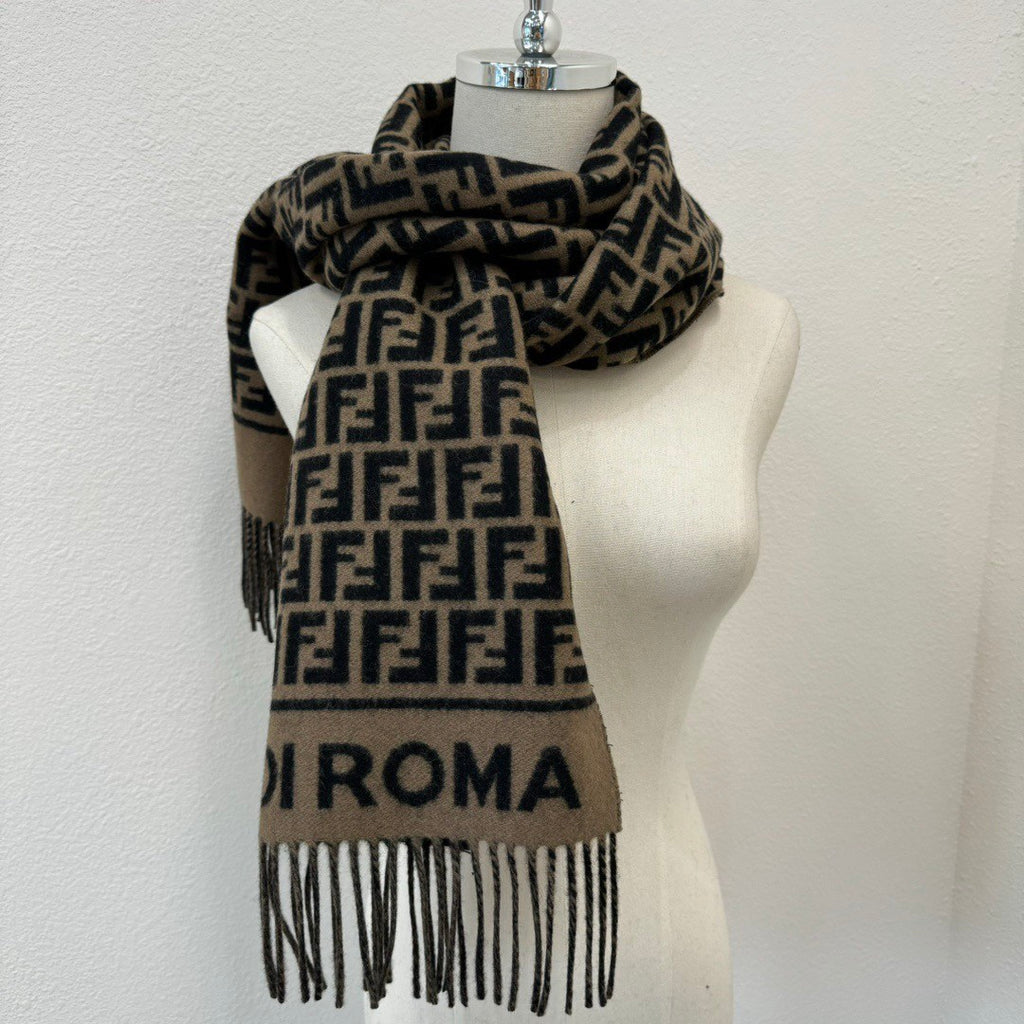 Fendi Logo Detail Scarf - 1245380148 - Photo 4