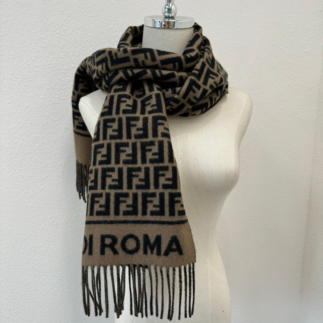 Fendi Logo Detail Scarf - 1245380148 - Photo 4
