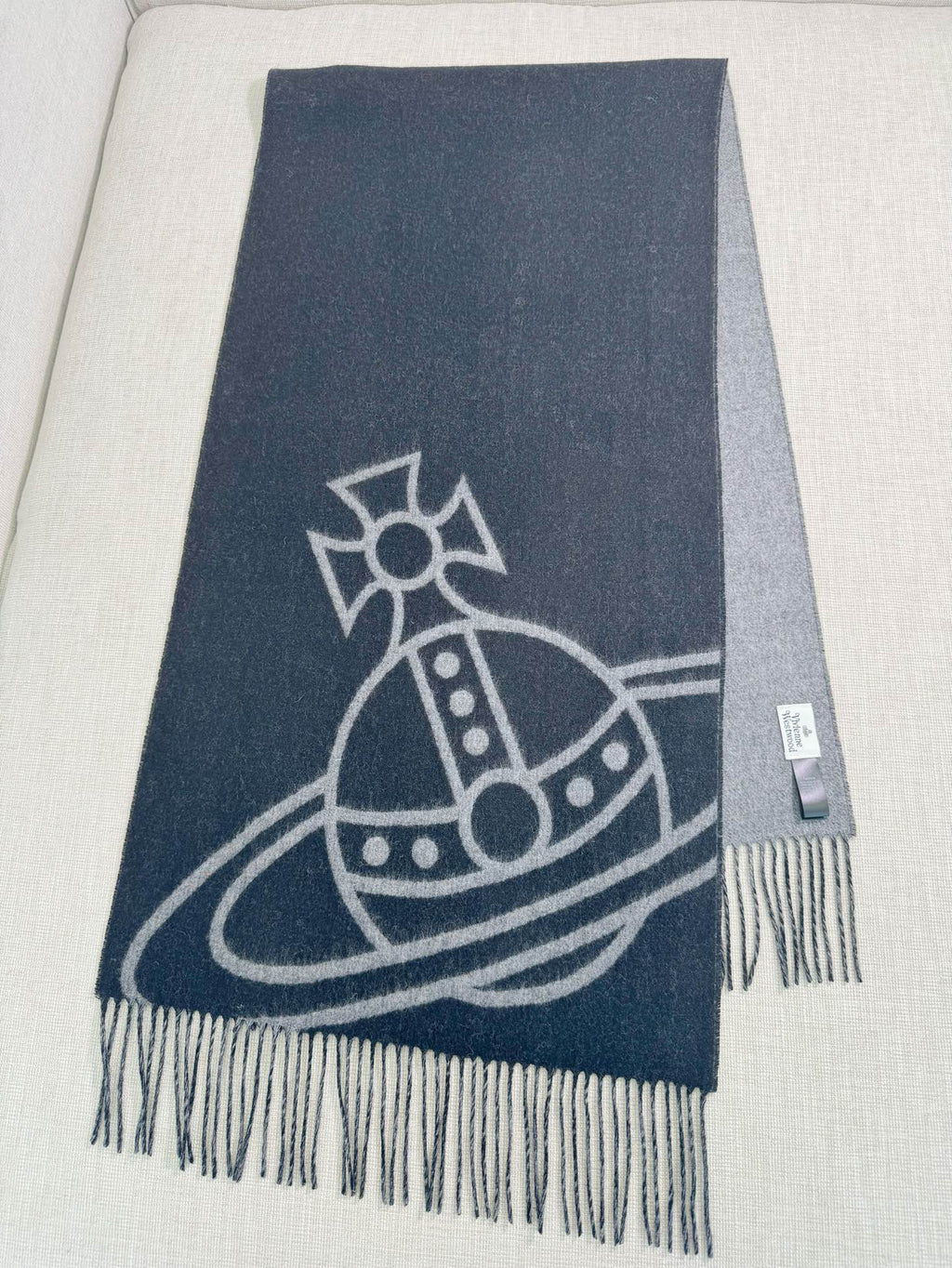 Vivienne Westwood Jacquard Logo Detail Scarf - 973646119 - Photo 4