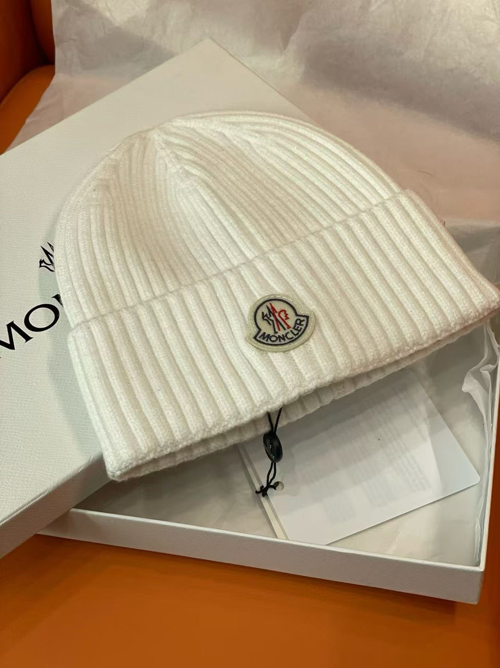 Moncler Logo Detail Knit Beanie - 1149273386 - Photo 4