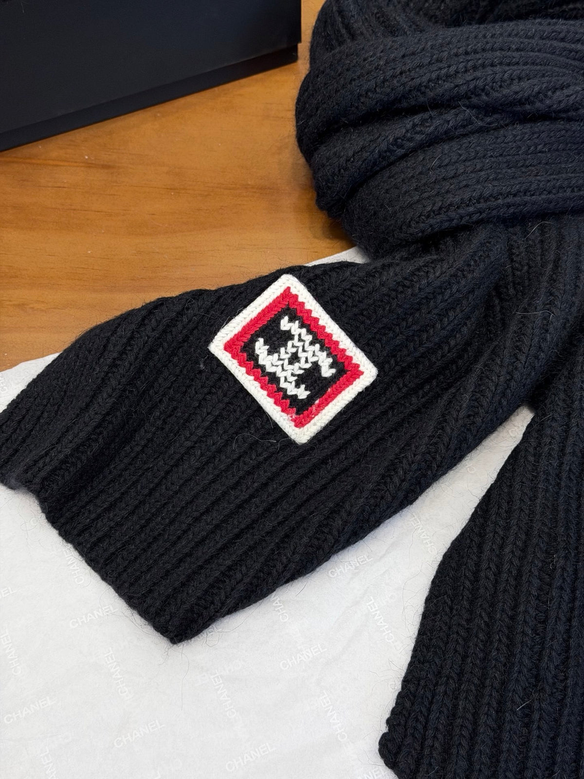 Chanel Colorblock Knit Accessory Set - 1245544713 - Photo 4