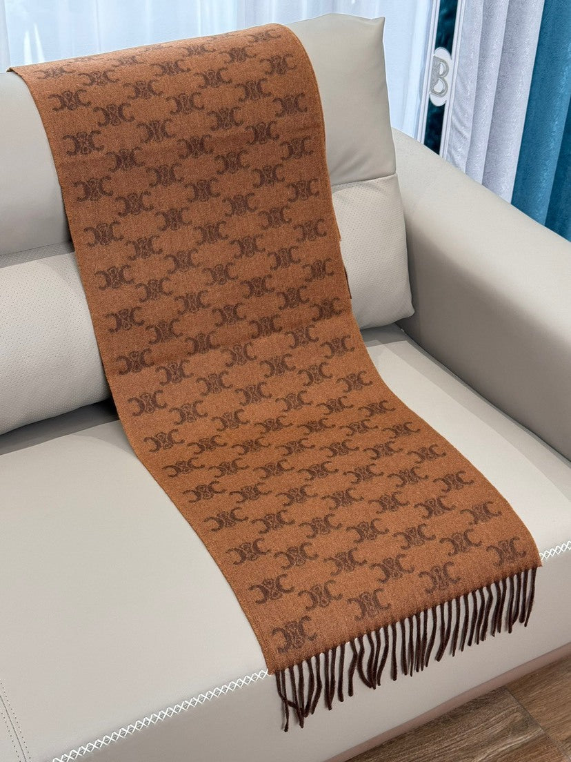 Celine Logo Detail Scarf - 946990901 - Photo 4