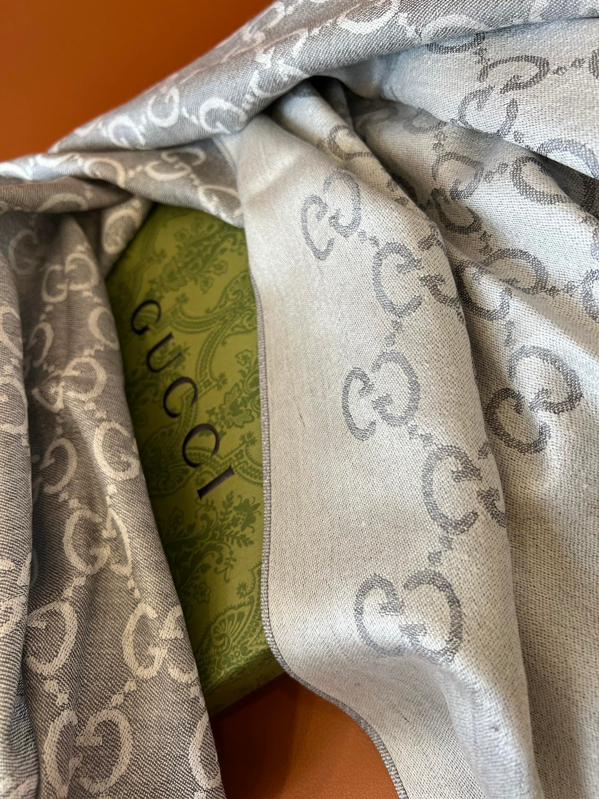 Gucci Jacquard Logo Detail Scarf - 934801552 - Photo 5