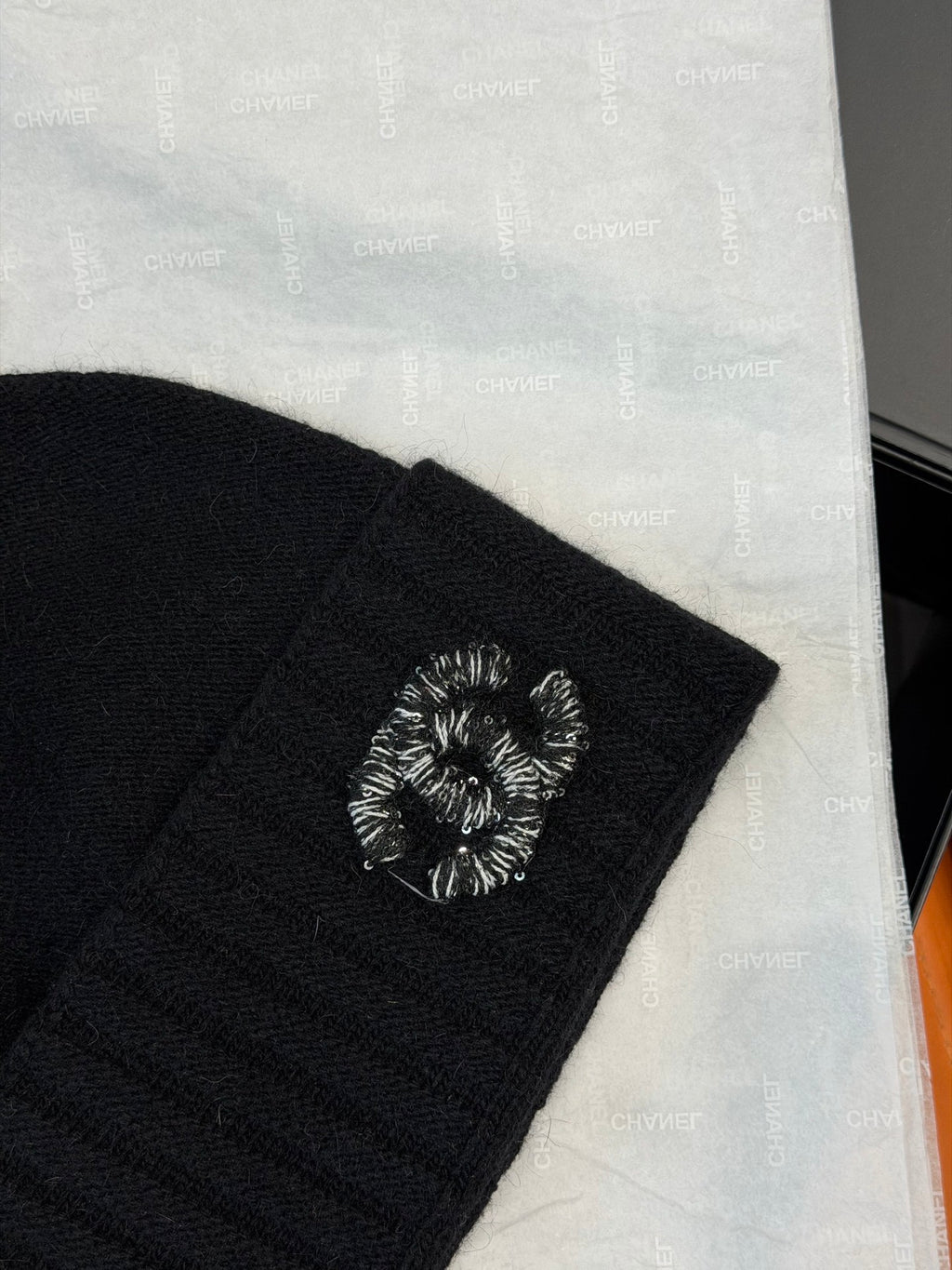 Chanel Embroidered Knit Beanie - 1245544682 - Photo 5