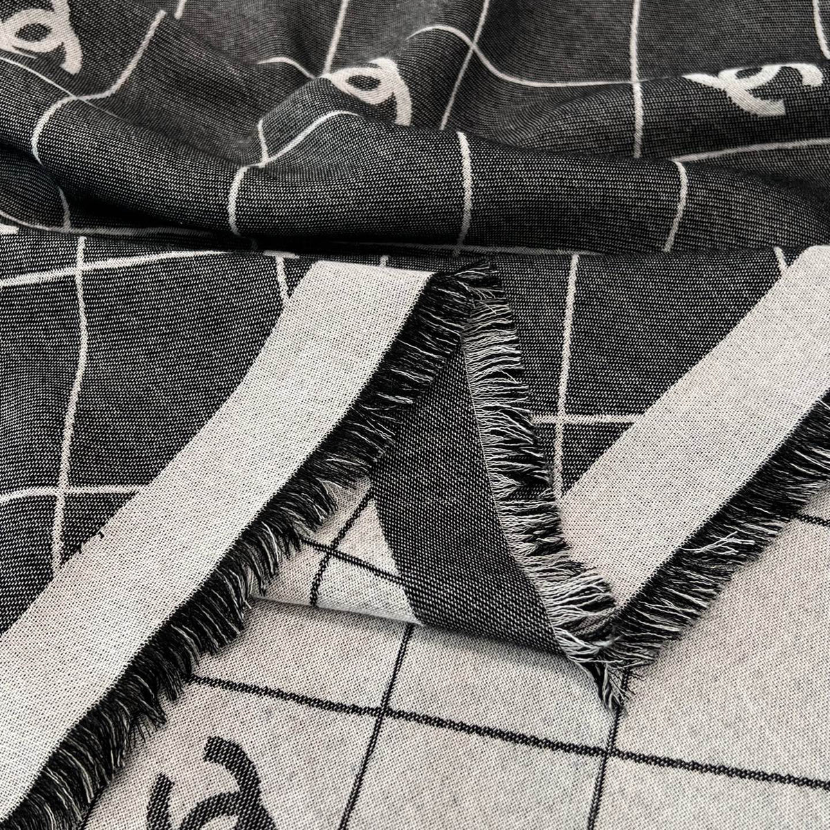 Chanel Jacquard Logo Detail Scarf - 1014310777 - Photo 5