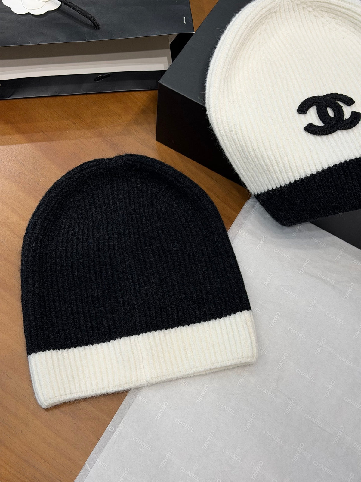 Chanel Knit Beanie - 1245543872 - Photo 5