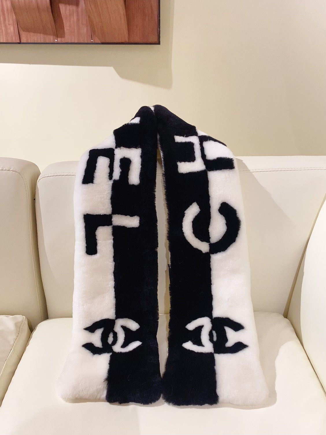 Chanel Gradient Colorblock Scarf - 962272388 - Photo 5