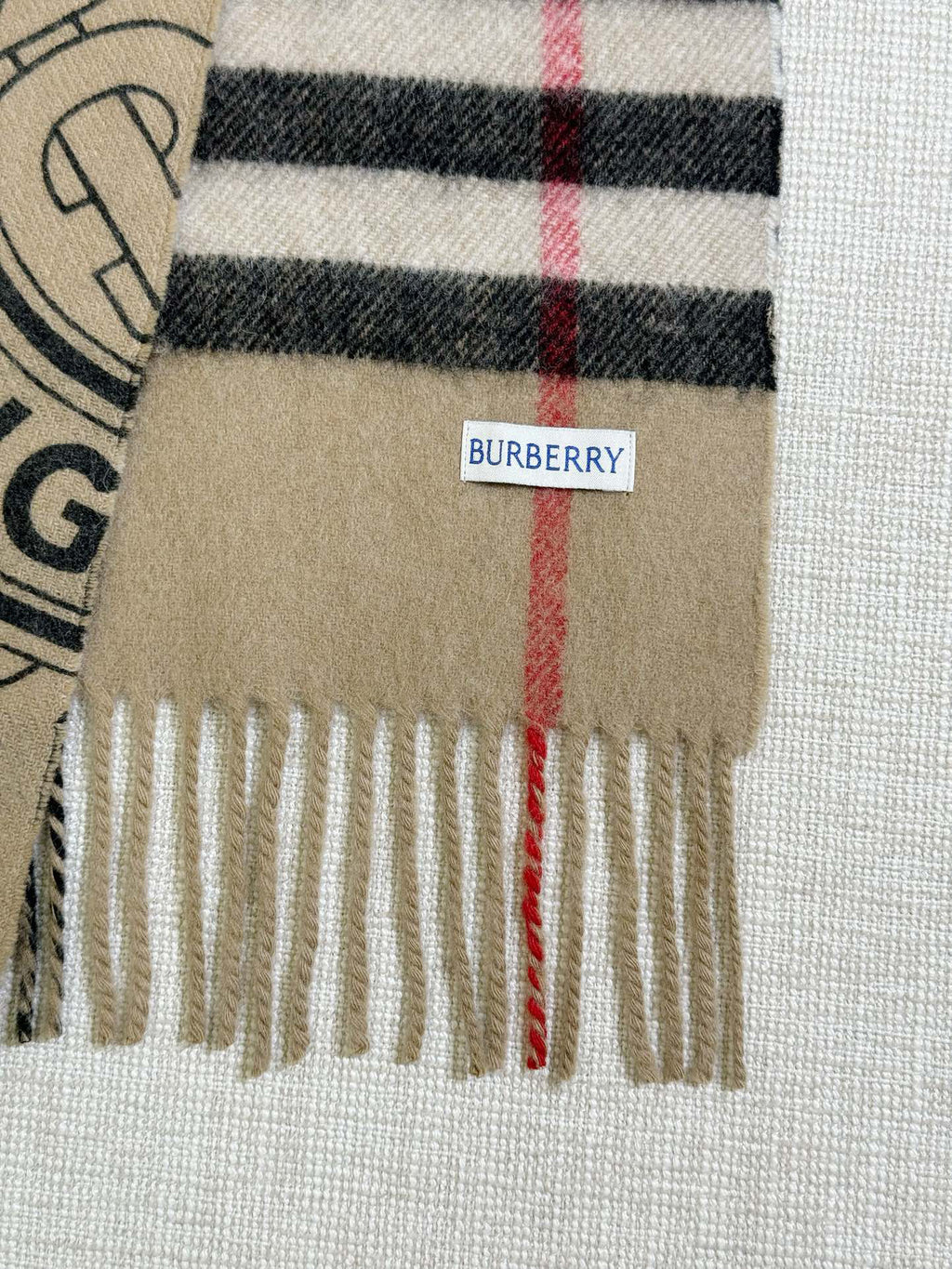 Burberry Check Pattern Printed Scarf - 973645619 - Photo 5