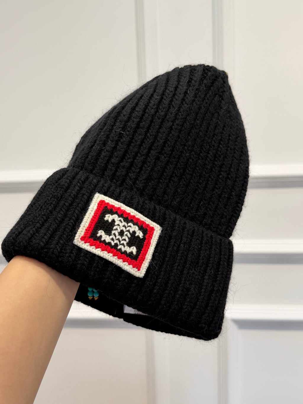 Chanel Colorblock Knit Beanie - 1245544740 - Photo 5