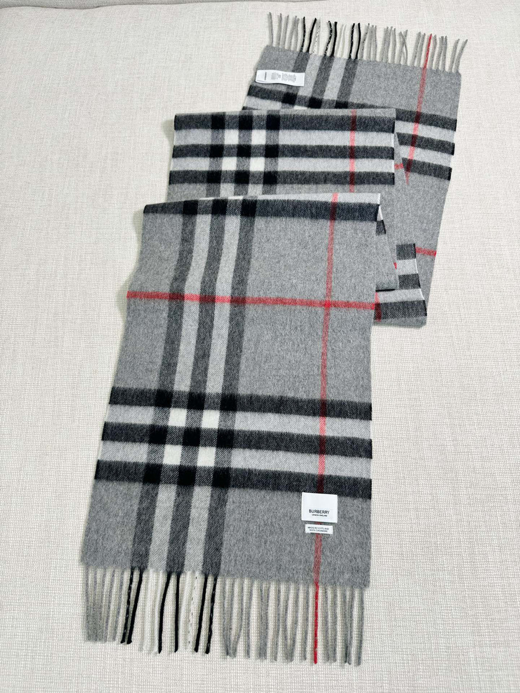 Burberry Check Pattern Scarf - 973281790 - Photo 5