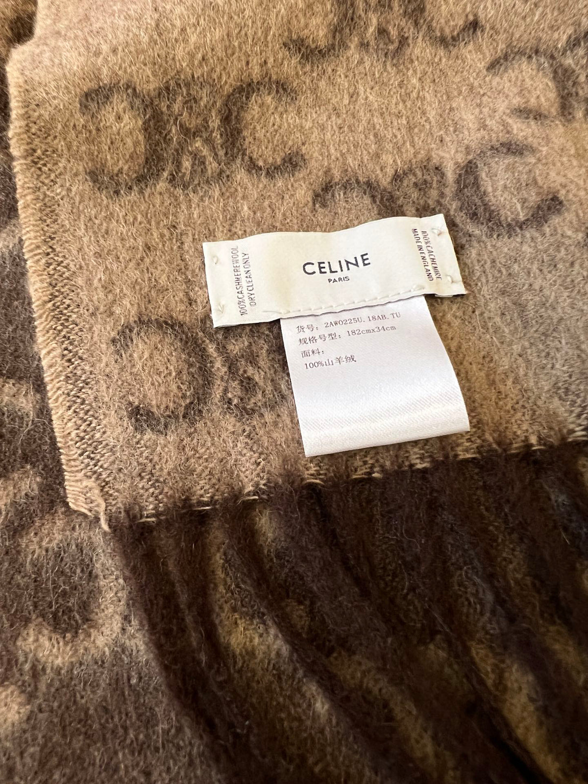Celine Logo Detail Scarf - 984597208 - Photo 5