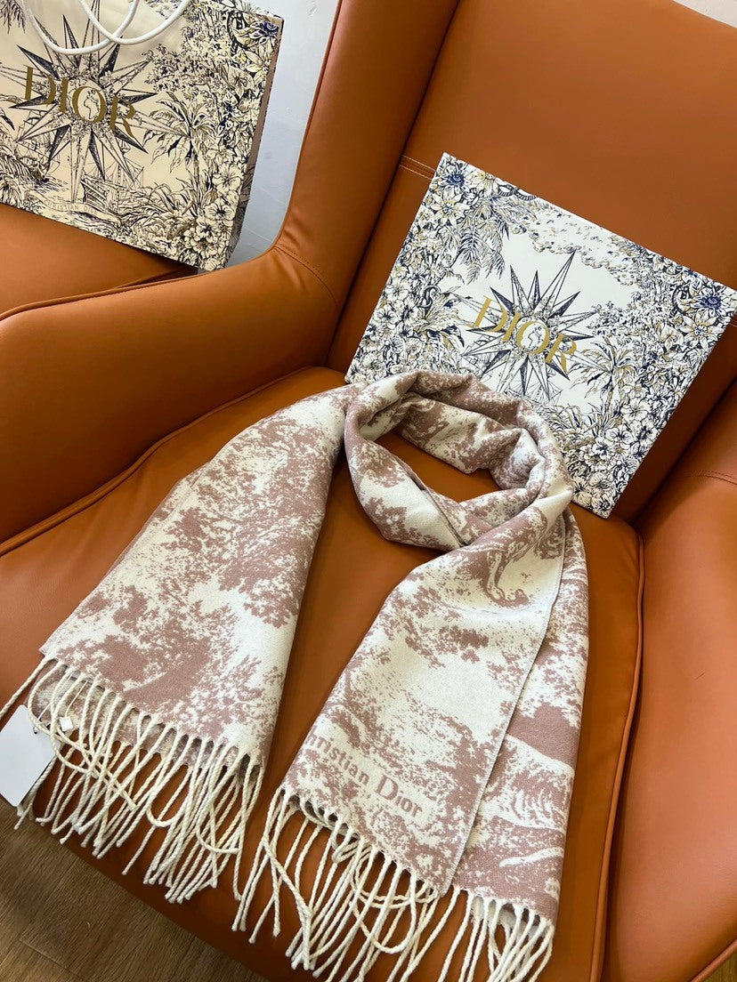 Dior Jacquard Printed Scarf - 945582196 - Photo 5