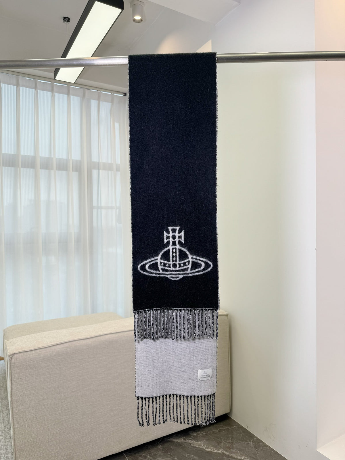 Vivienne Westwood Jacquard Logo Detail Scarf - 973237879 - Photo 5