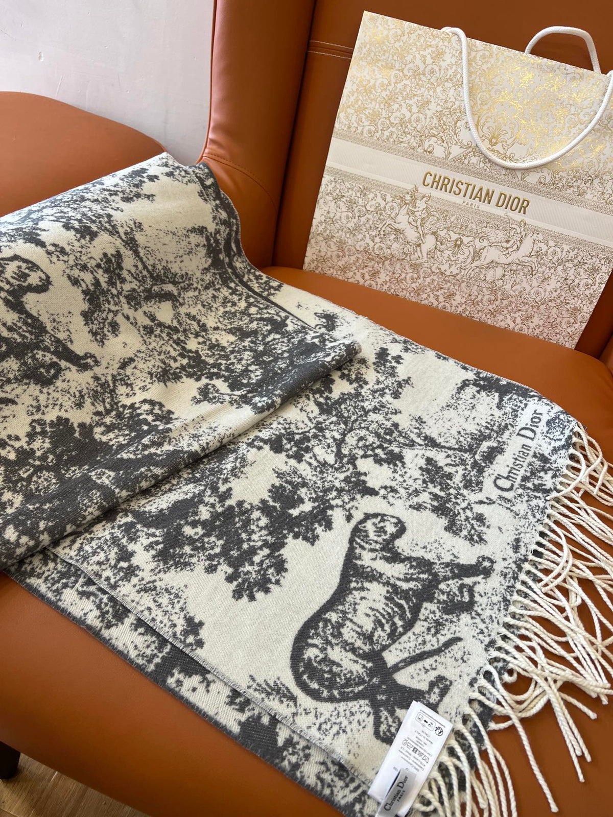 Dior Jacquard Printed Scarf - 984597601 - Photo 5