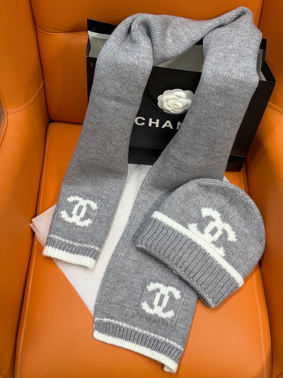 Chanel Jacquard Colorblock Accessory Set - 1245544560 - Photo 5