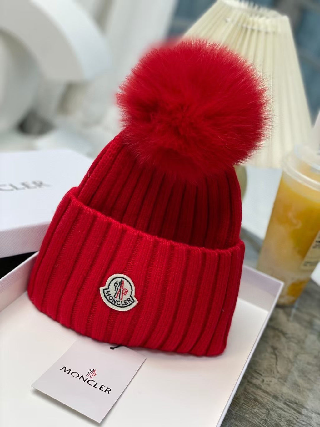 Moncler Knit Pom-Pom Beanie - 1107213991 - Photo 5