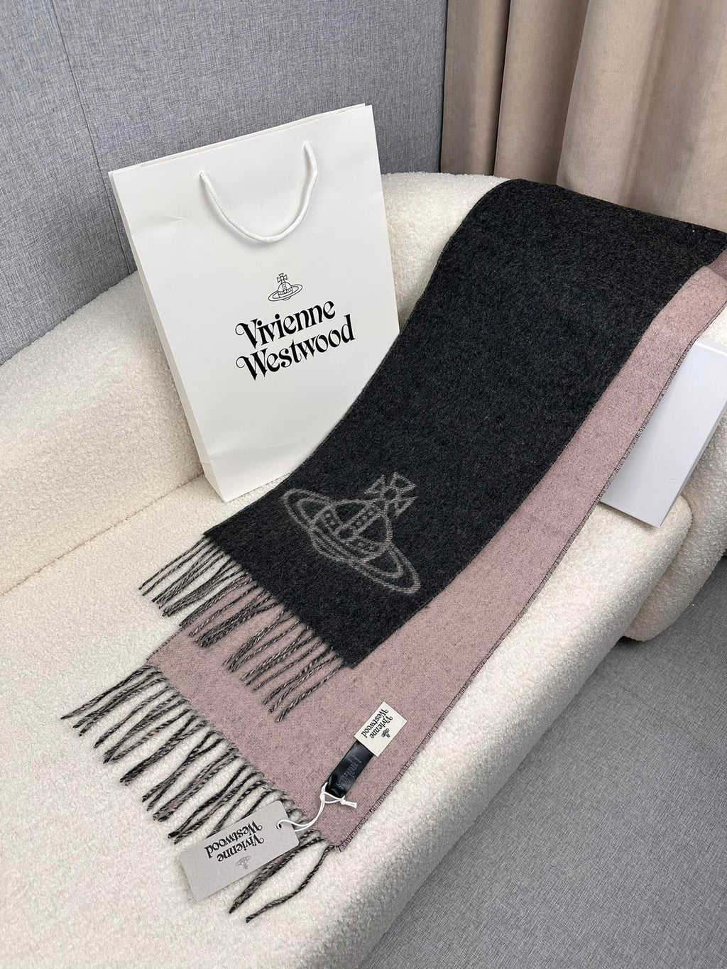 Vivienne Westwood Jacquard Logo Detail Scarf - 973237496 - Photo 5