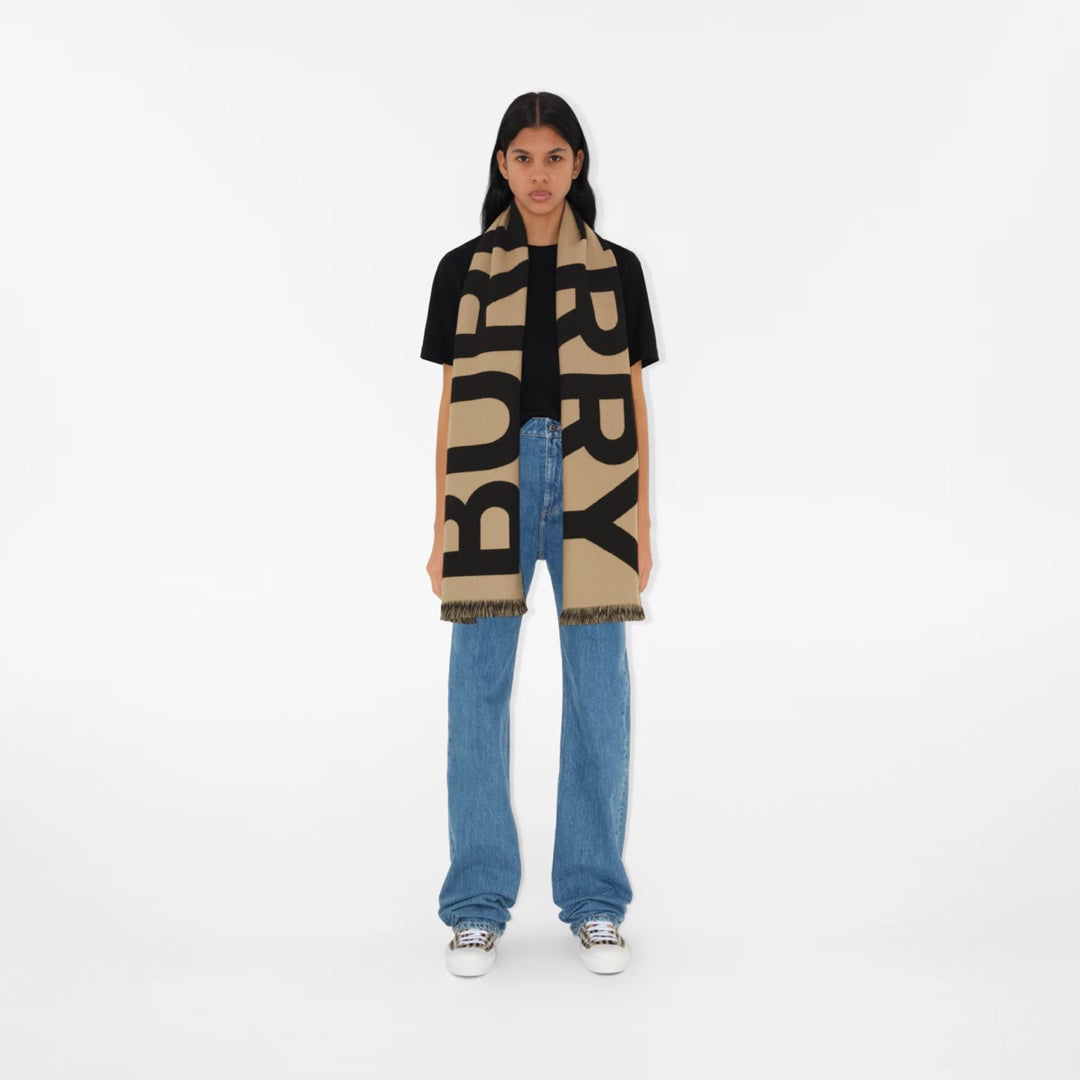 Burberry Logo Detail Scarf - 975220606 - Photo 5