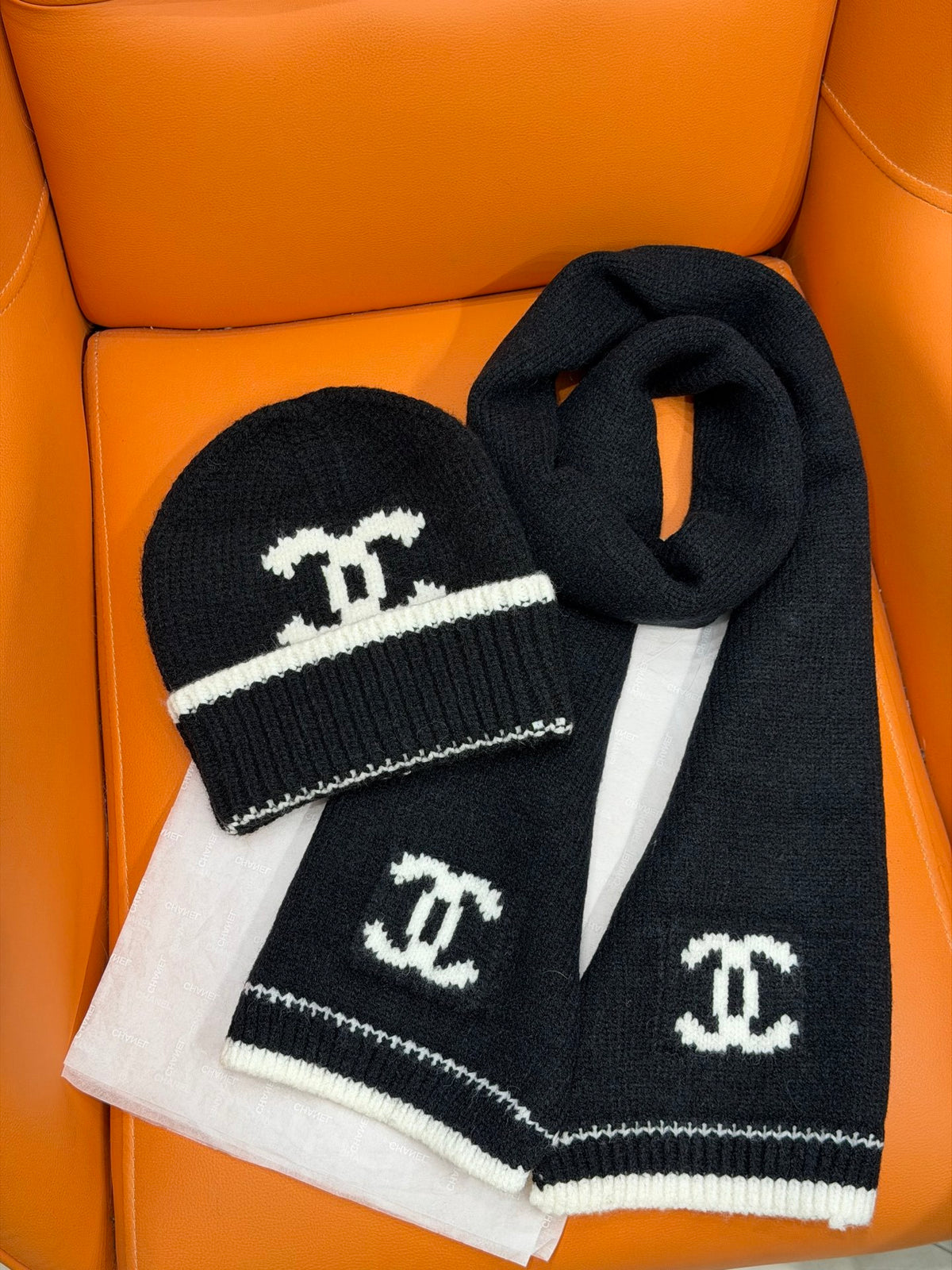 Chanel Jacquard Colorblock Accessory Set - 1245544643 - Photo 5