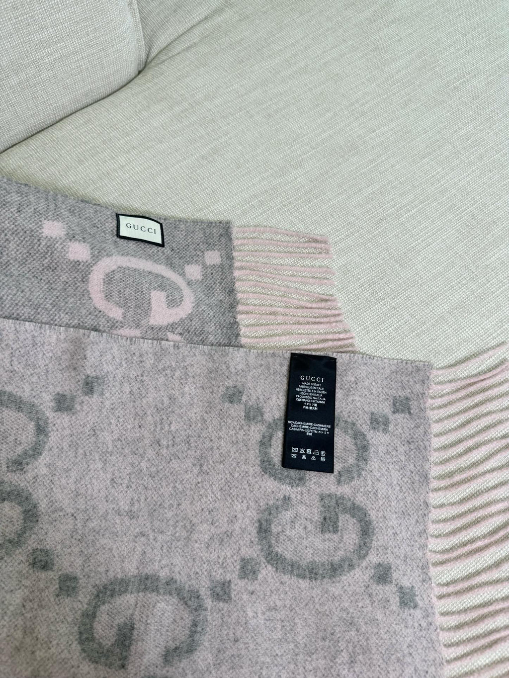 Gucci Jacquard Colorblock Scarf - 973282665 - Photo 5
