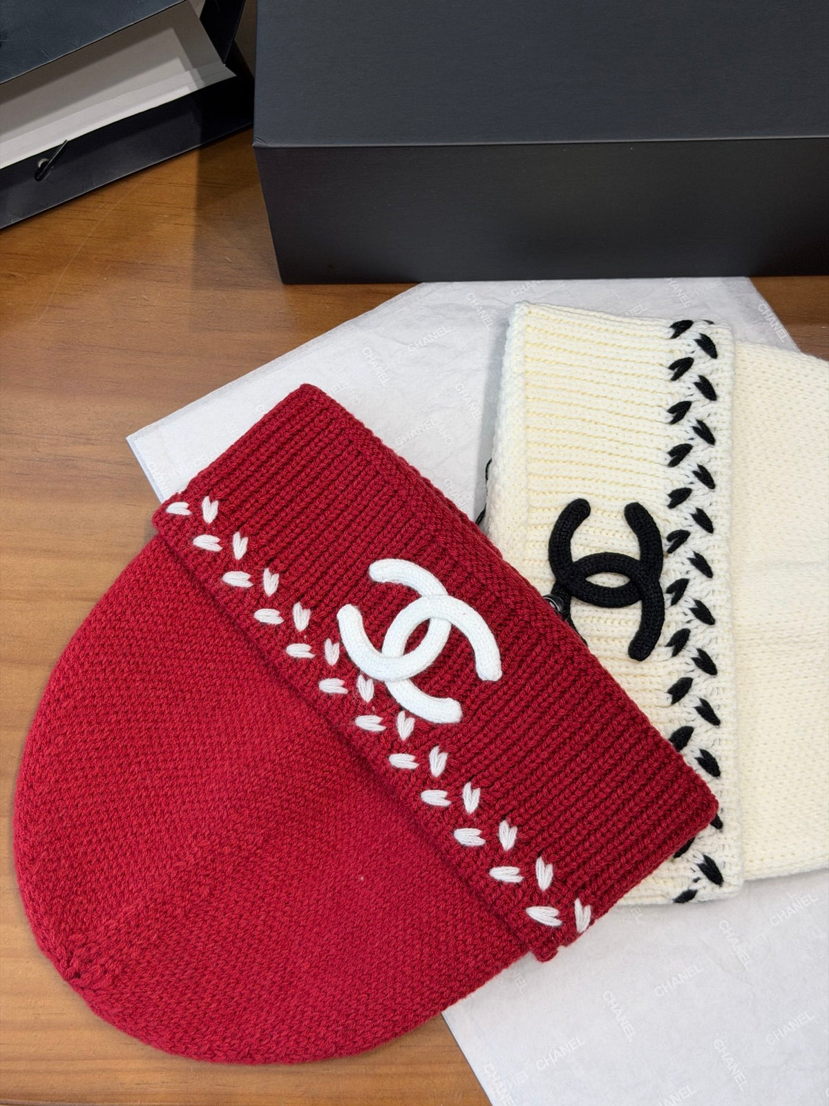 Chanel Knit Beanie - 1245543977 - Photo 5