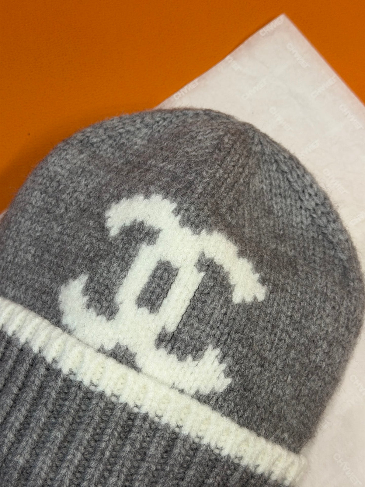 Chanel Jacquard Colorblock Beanie - 1245543566 - Photo 5