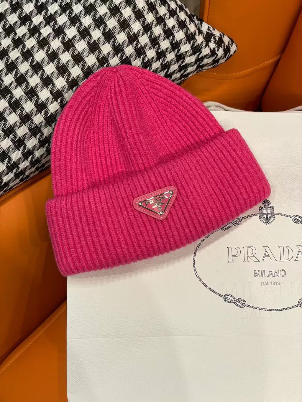 Prada Knit Beanie - 1141790756 - Photo 5