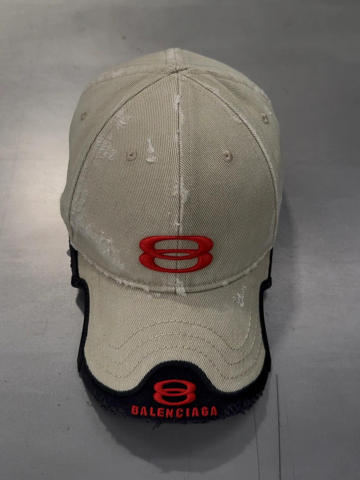 Balenciaga Embroidered Logo Detail Baseball Cap - 1009272206 - Photo 5