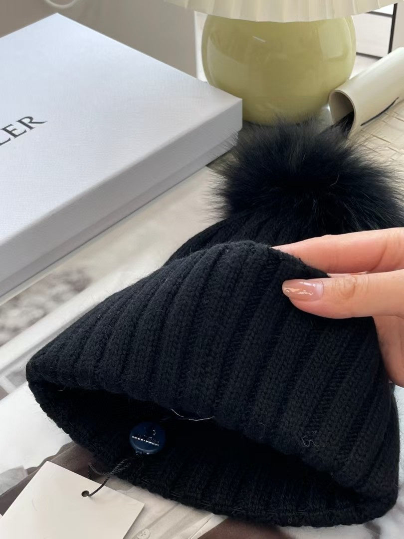 Moncler Knit Pom-Pom Beanie - 1107213972 - Photo 5