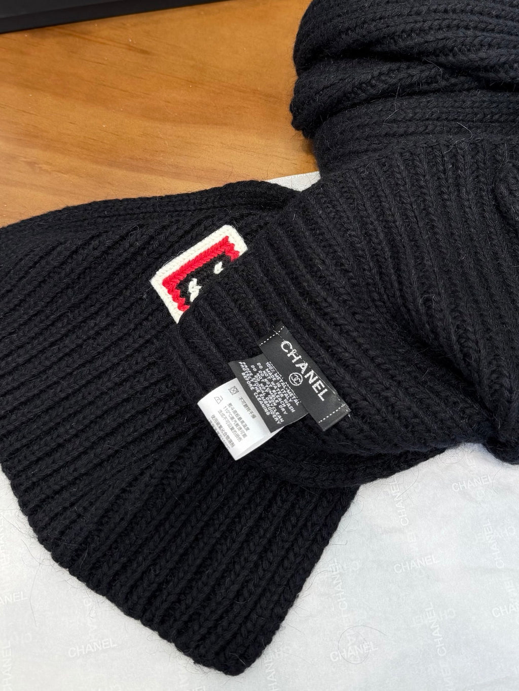 Chanel Colorblock Knit Accessory Set - 1245544713 - Photo 5