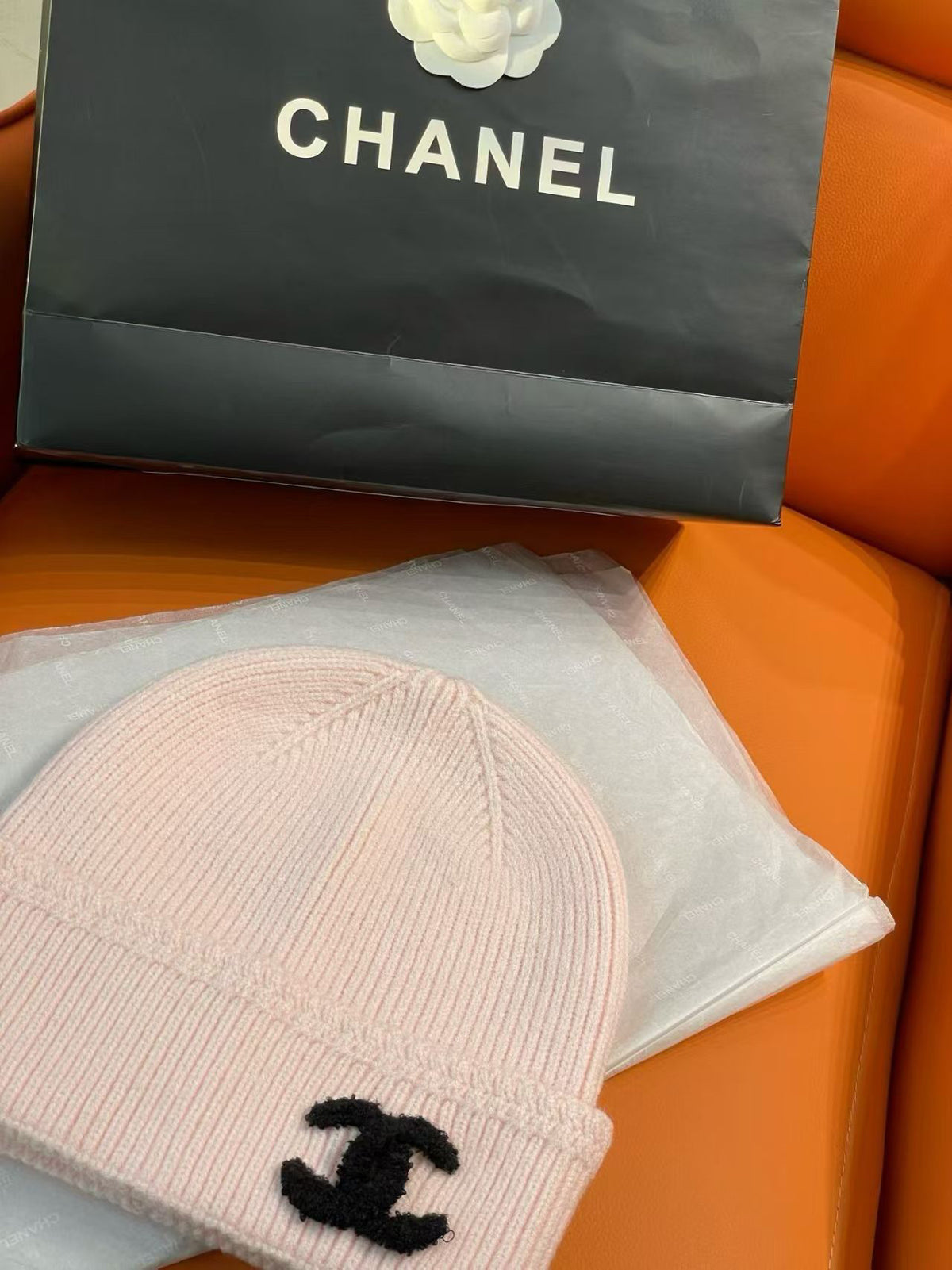 Chanel Logo Detail Knit Beanie - 1149273104 - Photo 5