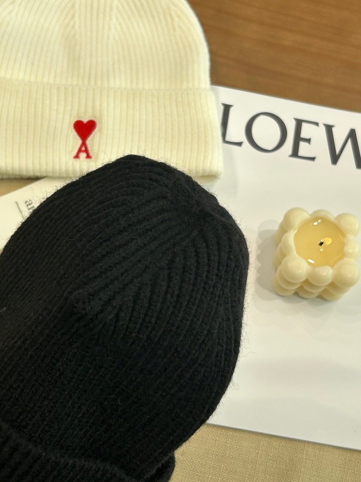 Ami Paris Embroidered Knit Beanie - 1107214118 - Photo 5