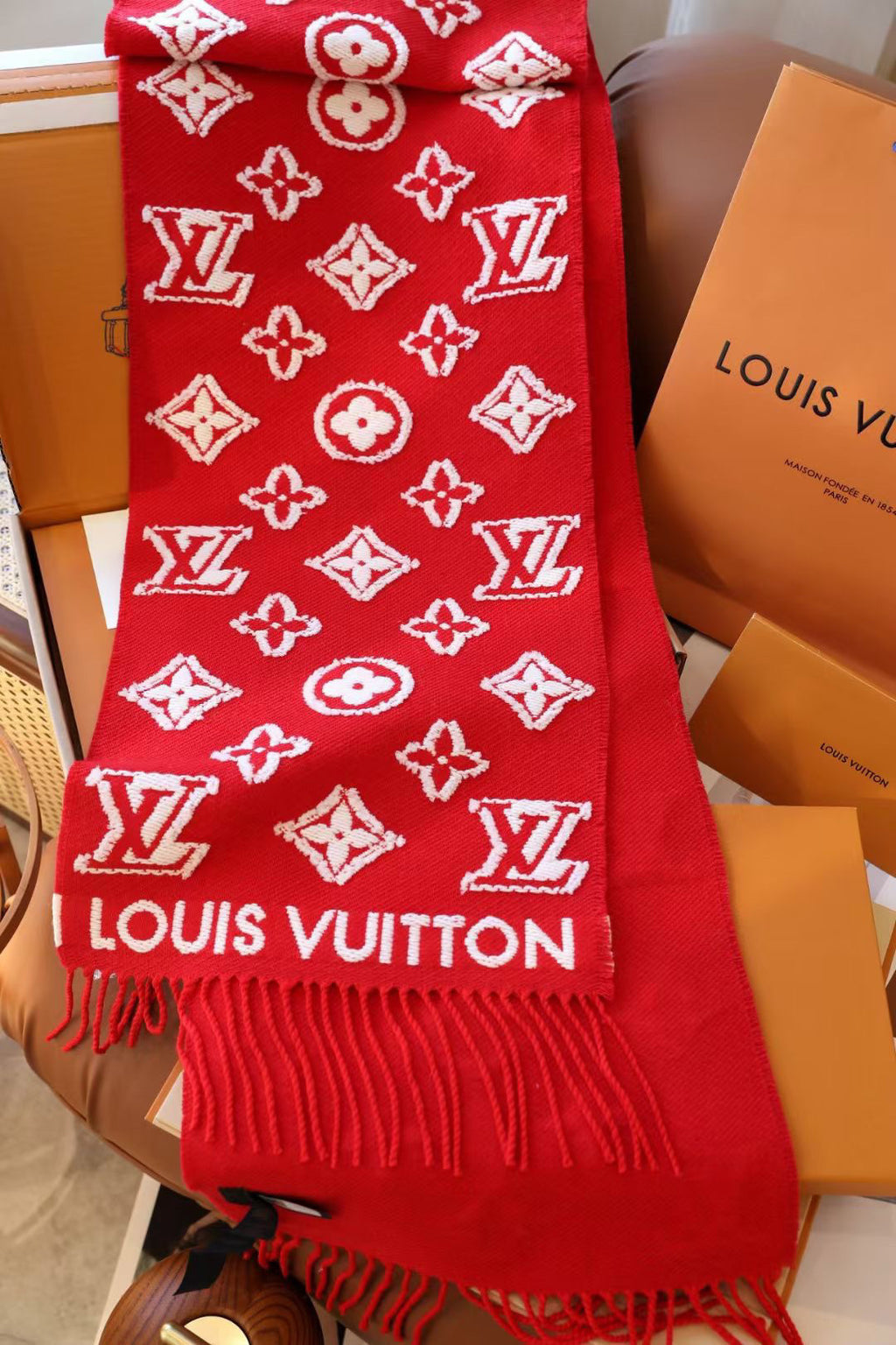 Louis Vuitton Colorblock Scarf - 973281505 - Photo 5