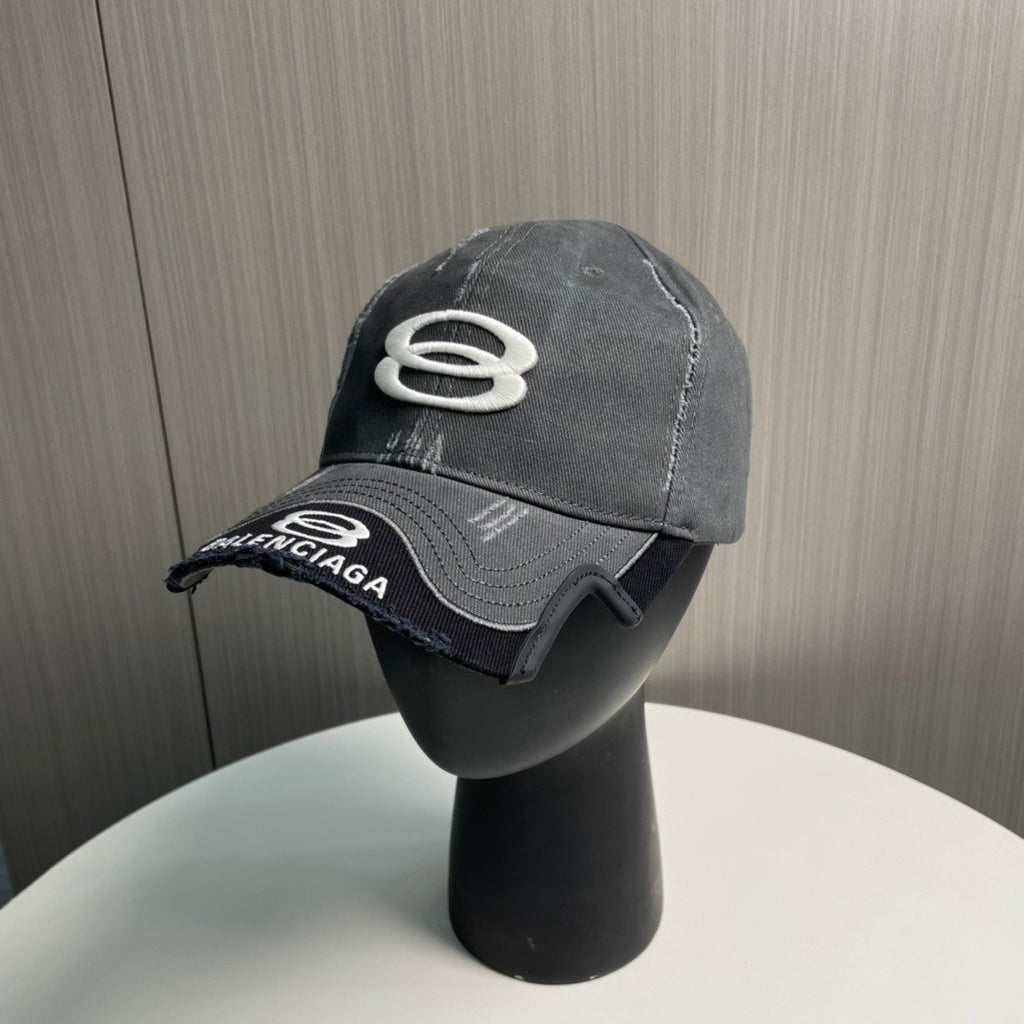 Balenciaga Embroidered Logo Detail Baseball Cap - 1016383886 - Photo 5