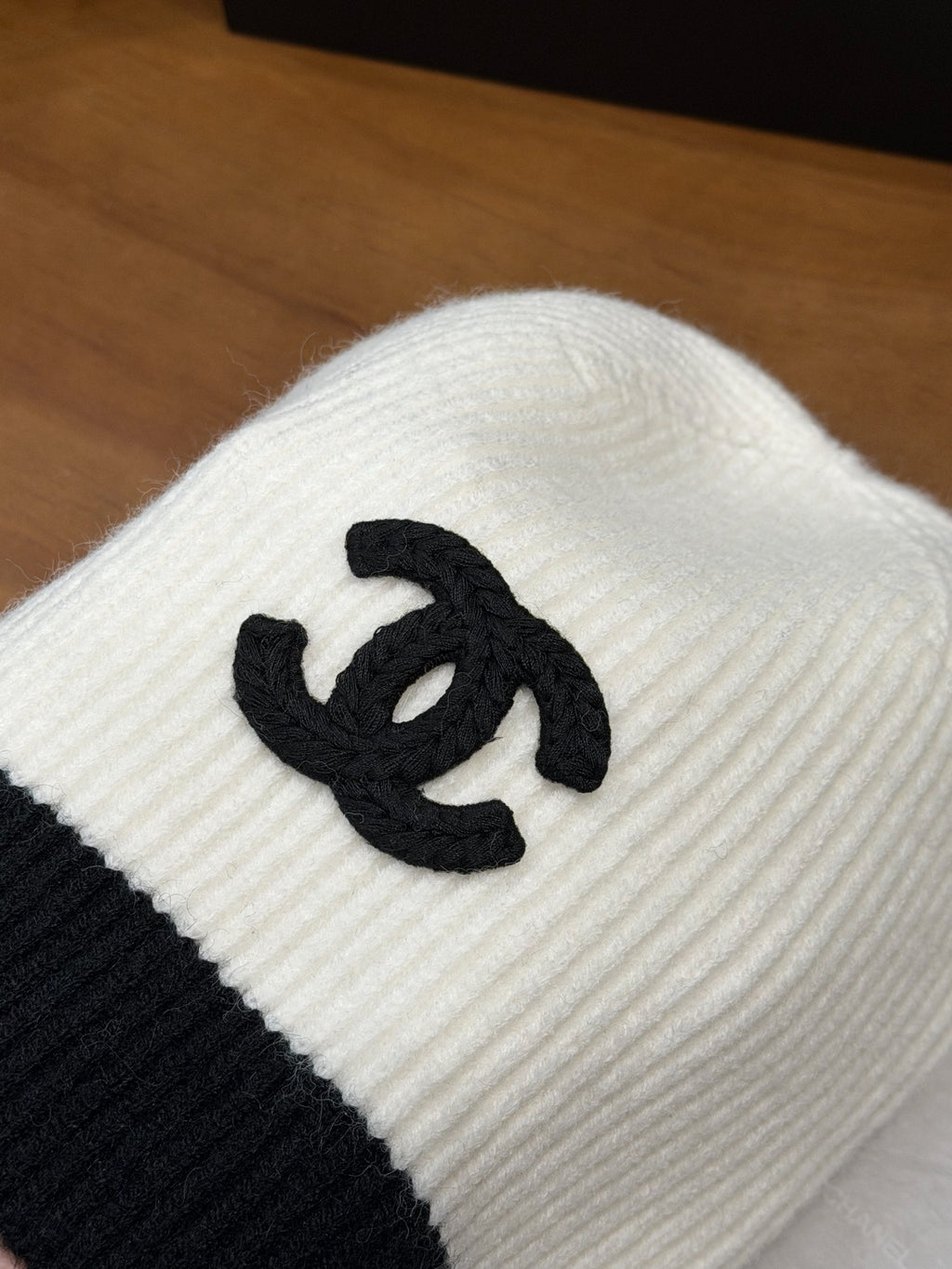 Chanel Colorblock Knit Beanie - 1245543836 - Photo 5