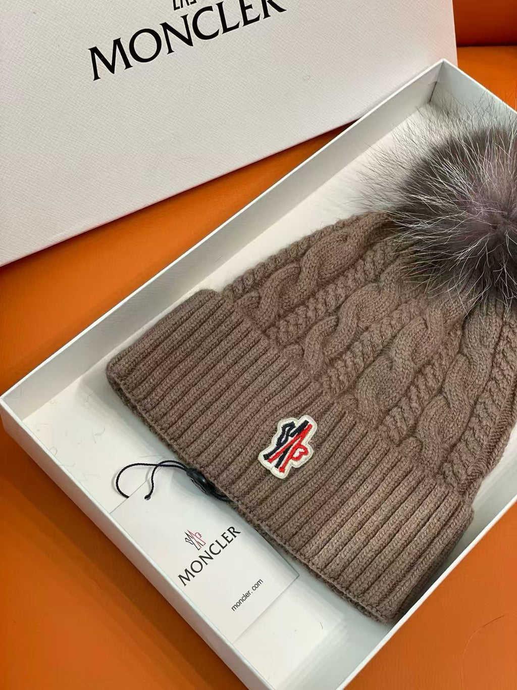 Moncler Knit Pom-Pom Beanie - 1149273309 - Photo 5