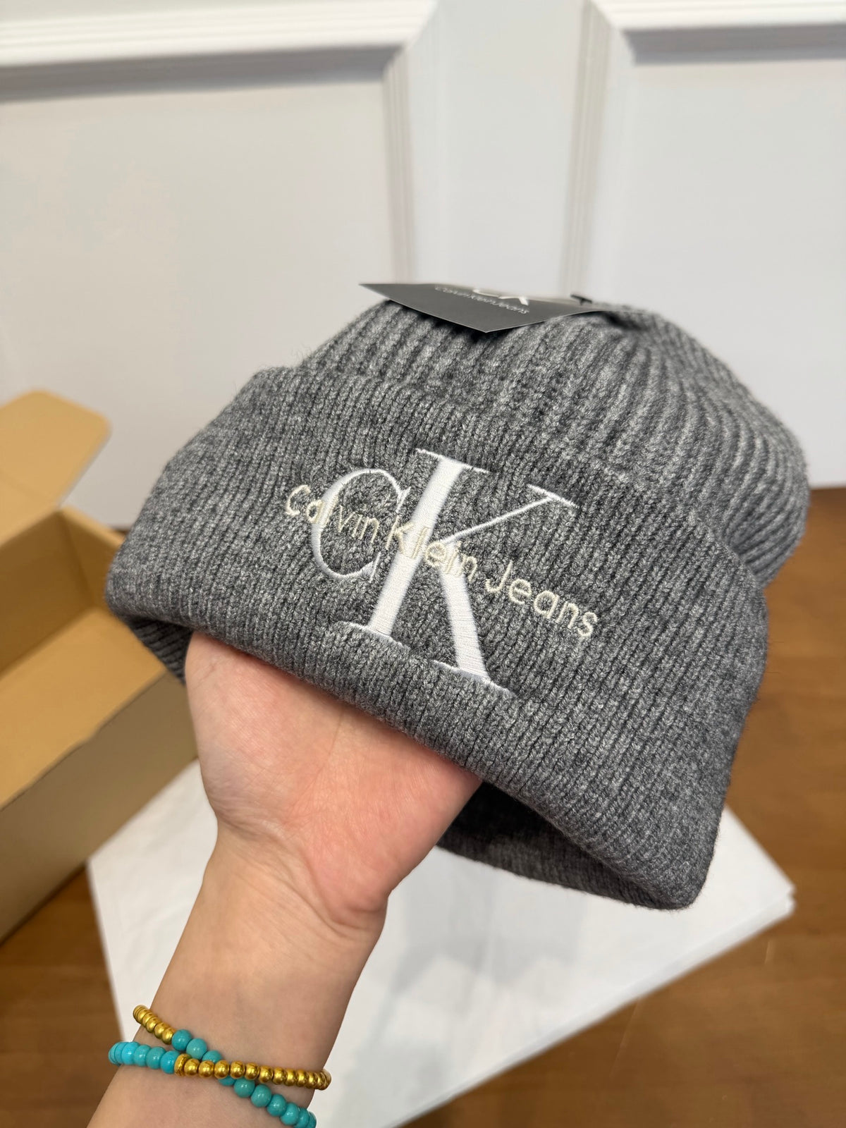 Calvin Klein Embroidered Logo Detail Beanie - 1245544215 - Photo 5