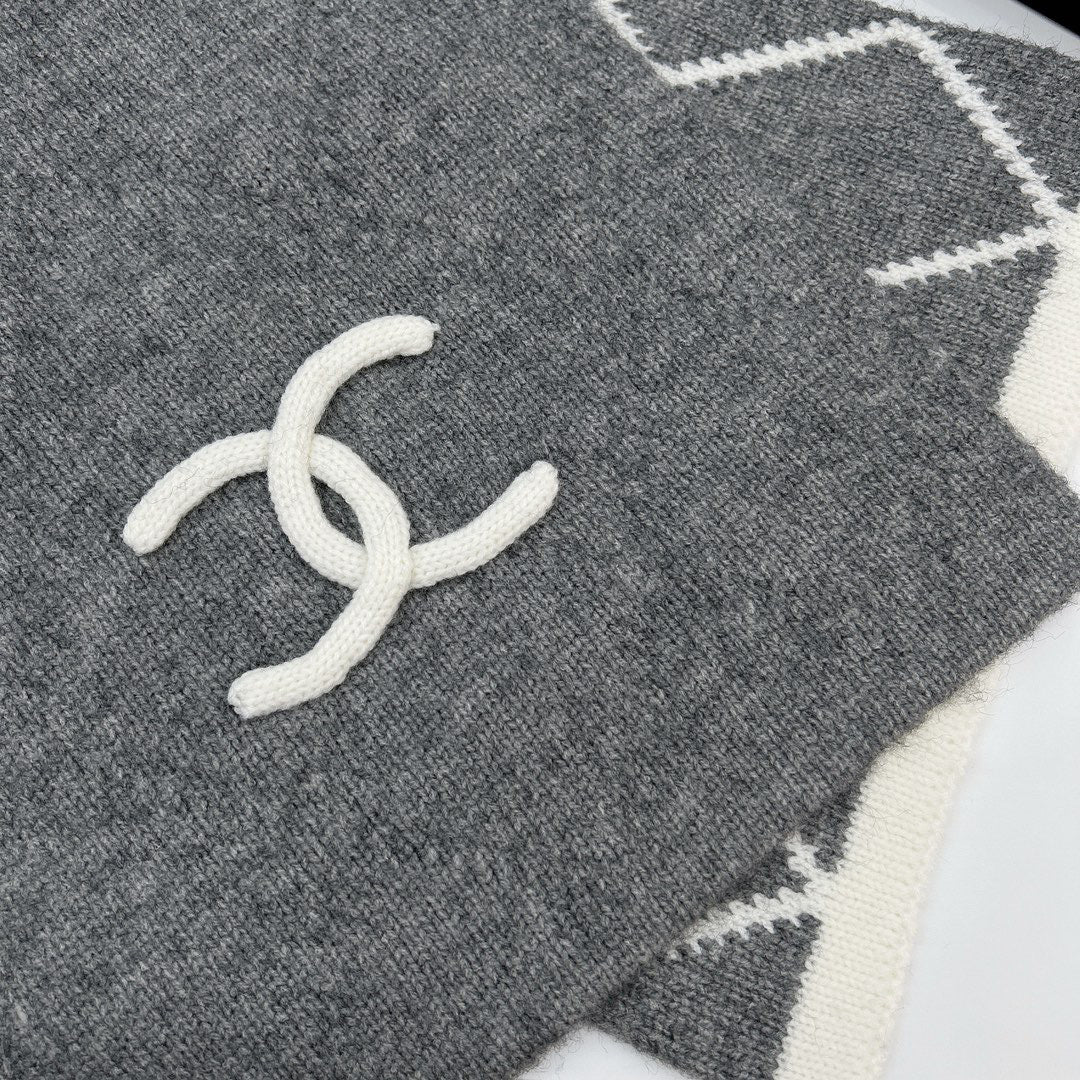 Chanel Check Pattern Scarf - 980019796 - Photo 5