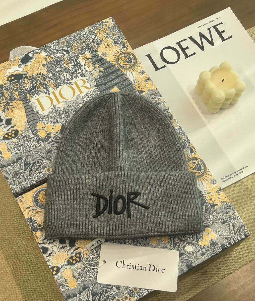 Dior Embroidered Logo Detail Beanie - 983835807 - Photo 6