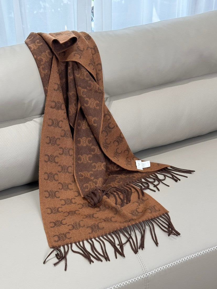 Celine Logo Detail Scarf - 946990901 - Photo 6