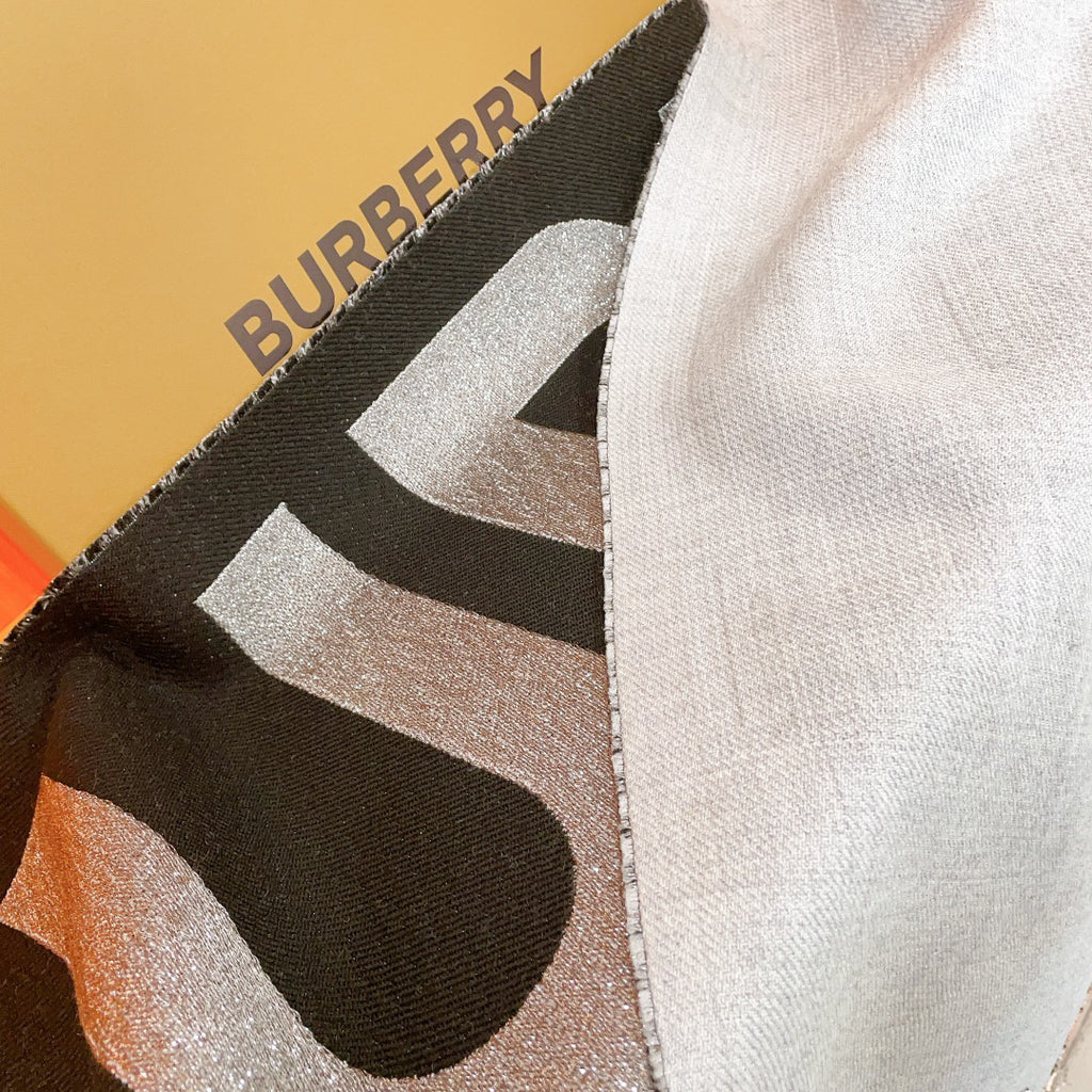 Burberry Jacquard Logo Detail Scarf - 974834316 - Photo 6
