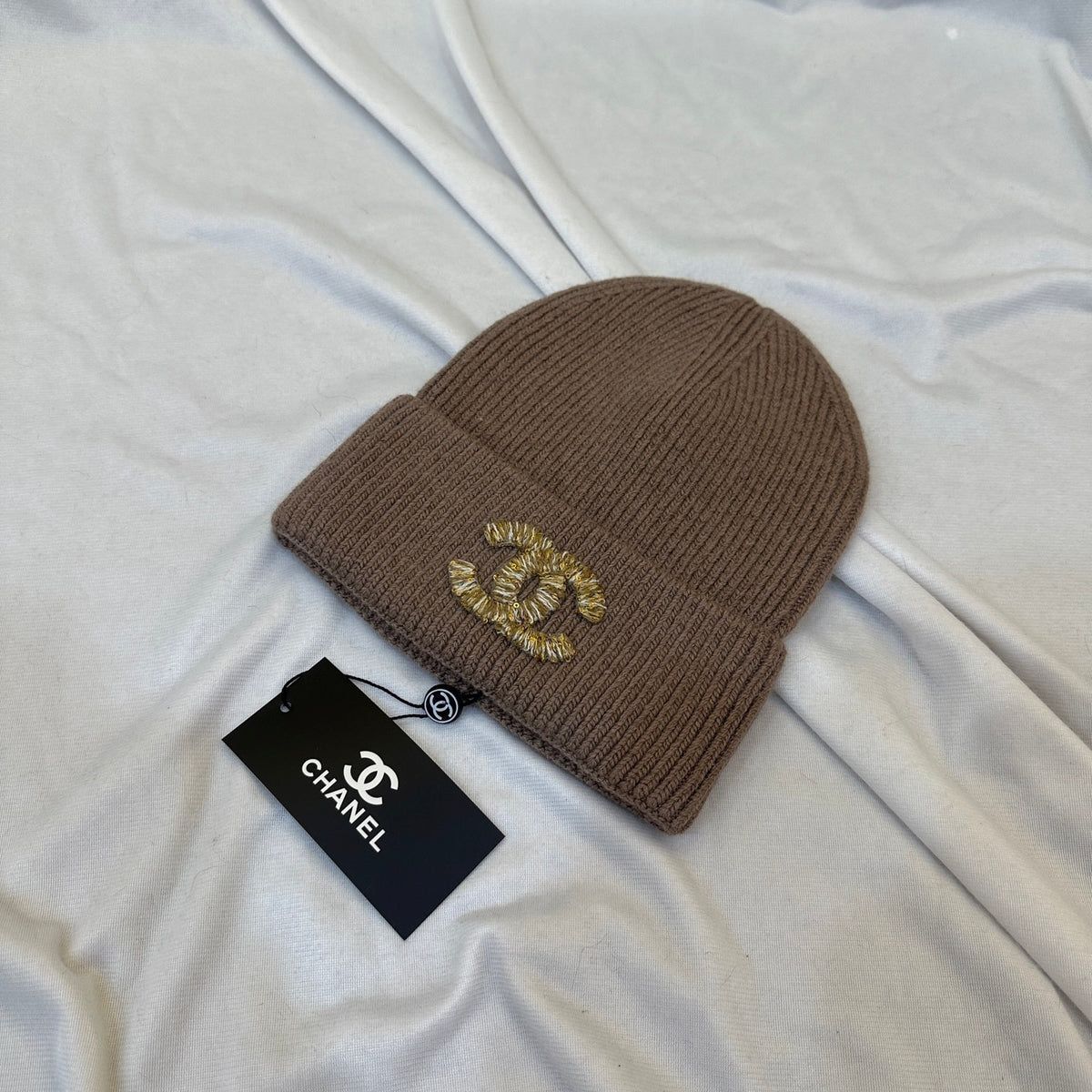 Chanel Logo Detail Knit Beanie - 1141779406 - Photo 6