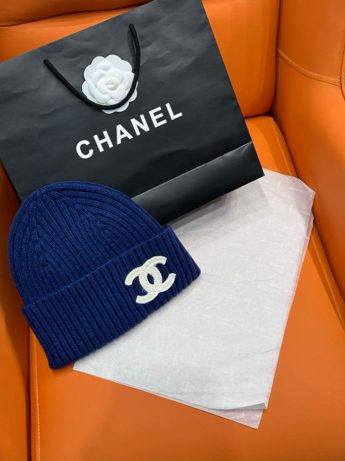 Chanel Logo Detail Knit Beanie - 1149273282 - Photo 6