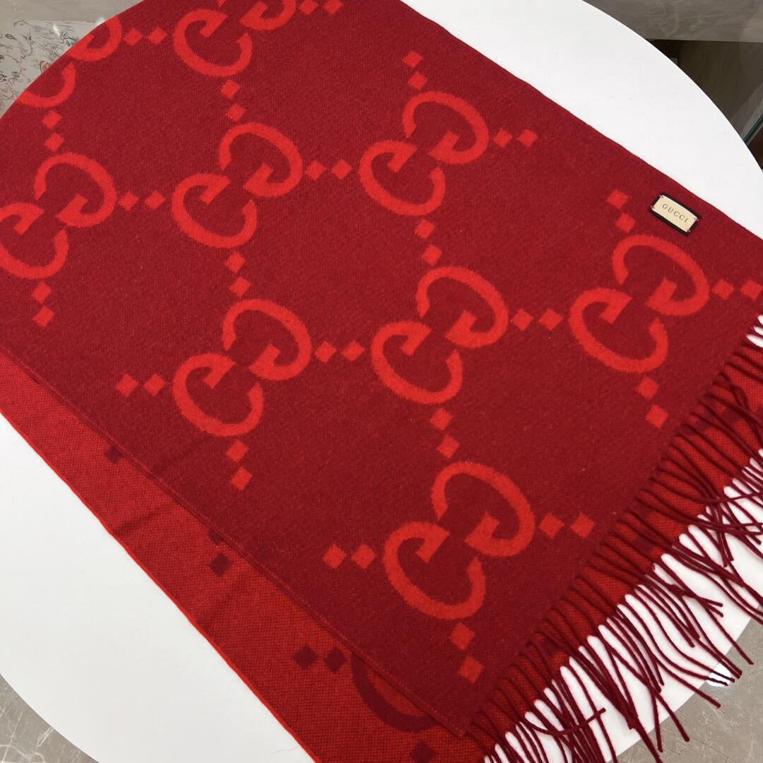 Gucci Jacquard Colorblock Scarf - 990116171 - Photo 6