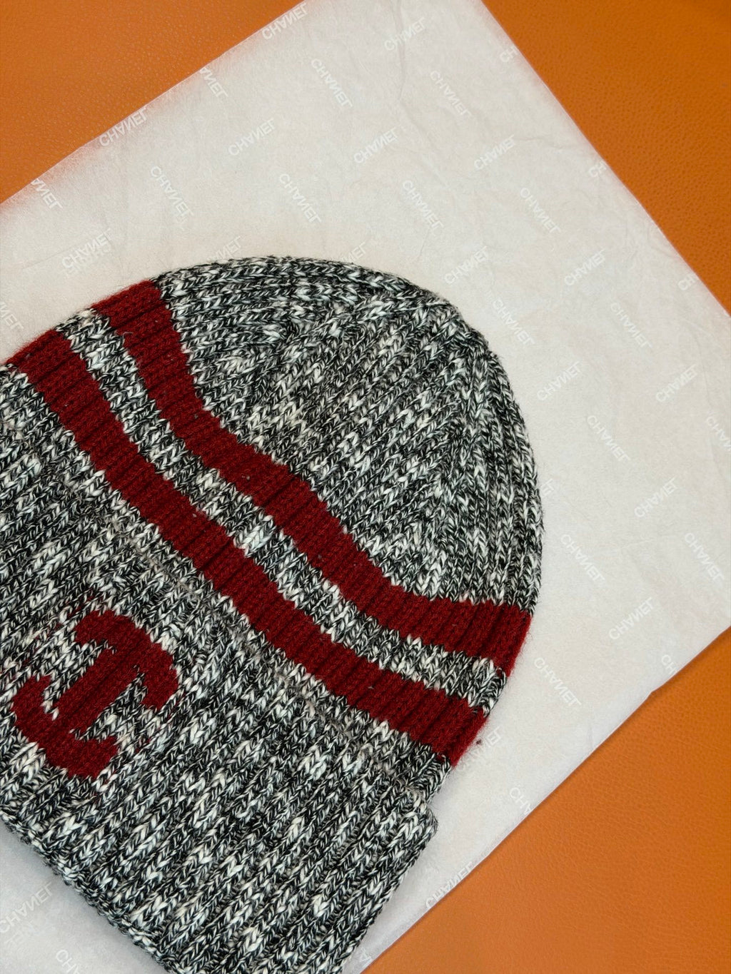 Chanel Jacquard Colorblock Beanie - 1245543947 - Photo 6