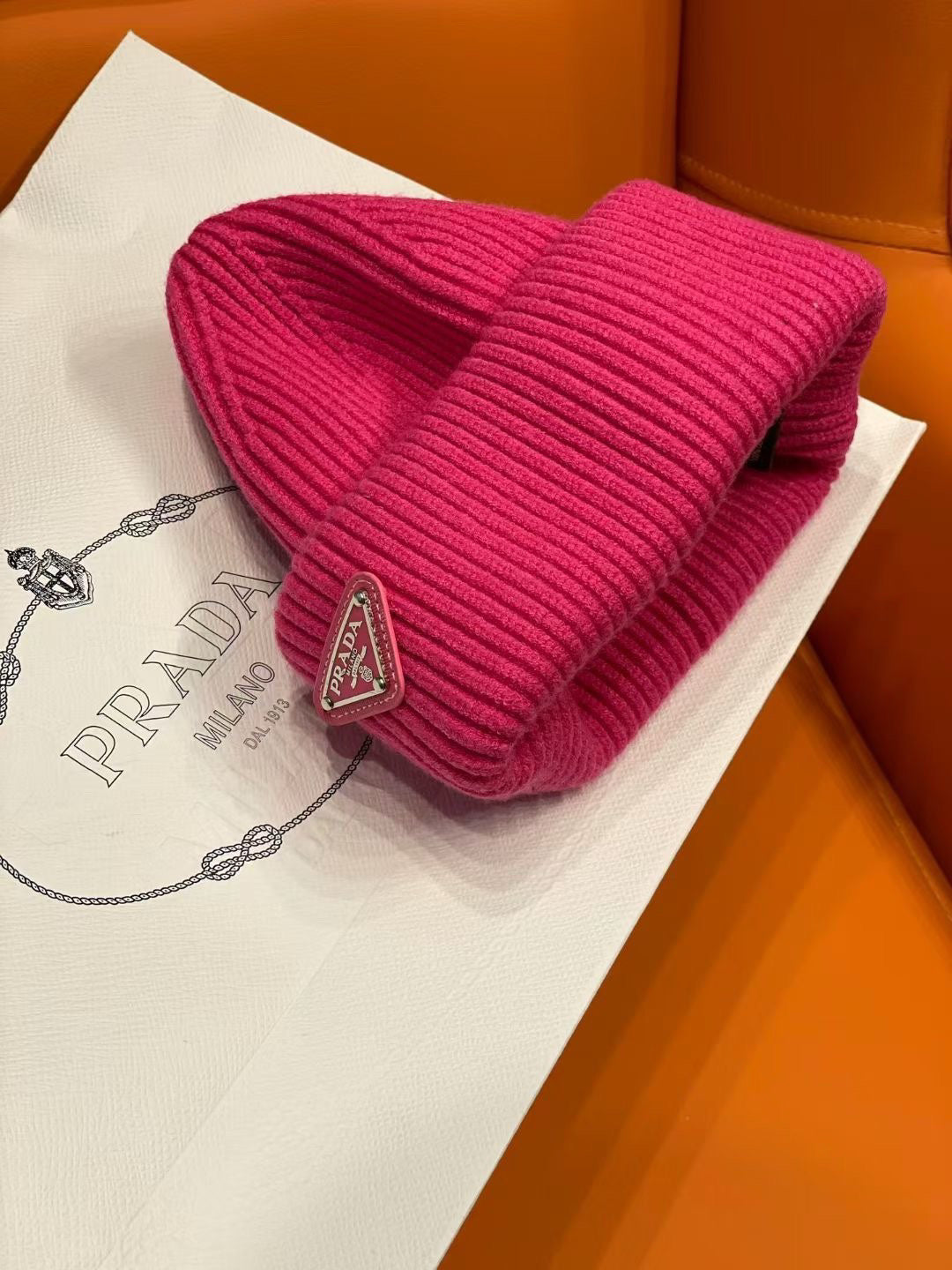 Prada Knit Beanie - 1141790756 - Photo 6