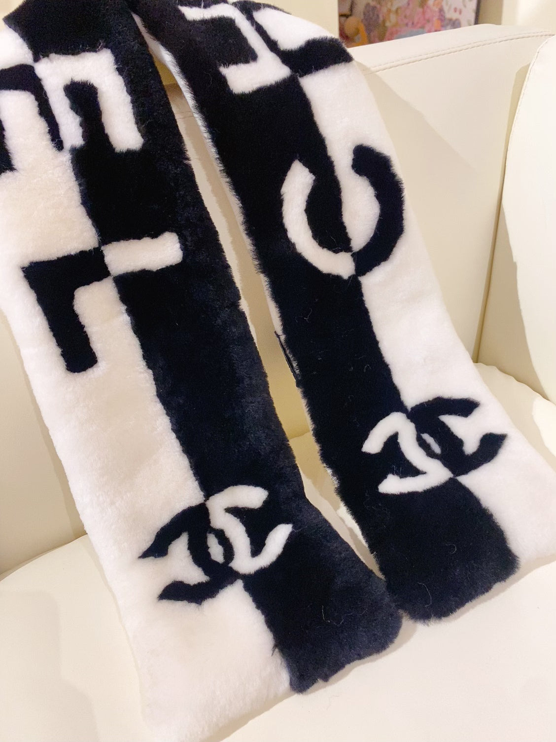 Chanel Gradient Colorblock Scarf - 962272388 - Photo 6