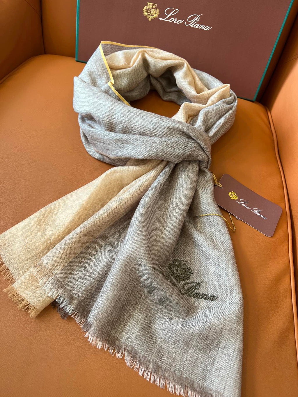 Loro Piana Gradient Scarf - 984597126 - Photo 6