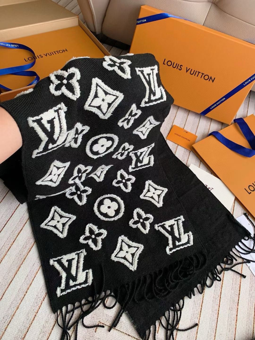 Louis Vuitton Colorblock Scarf - 973281522 - Photo 6